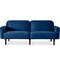 Best Choice Products Curved Convertible Futon, Velvet Fabric Split-Back Sleeper Bed